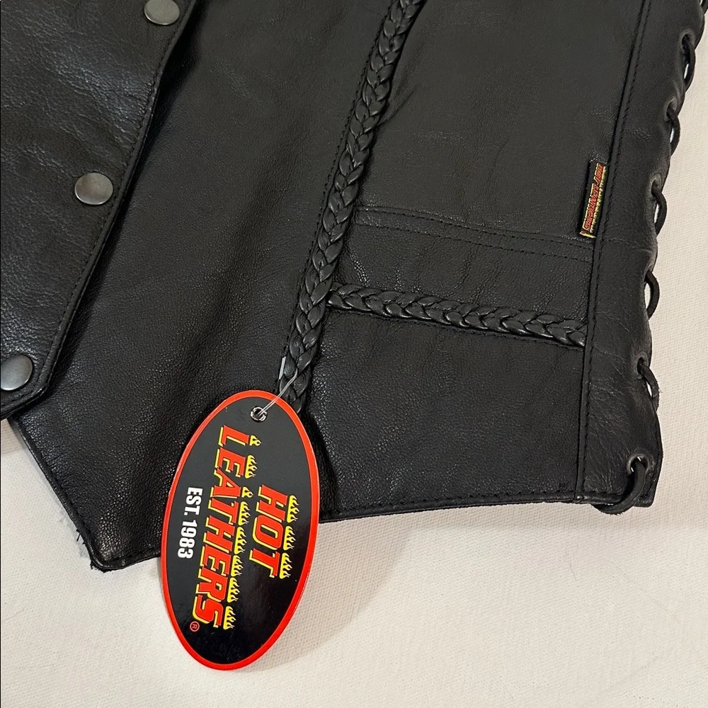 NEW HOT LEATHERS VINTAGE WOMENS VEST